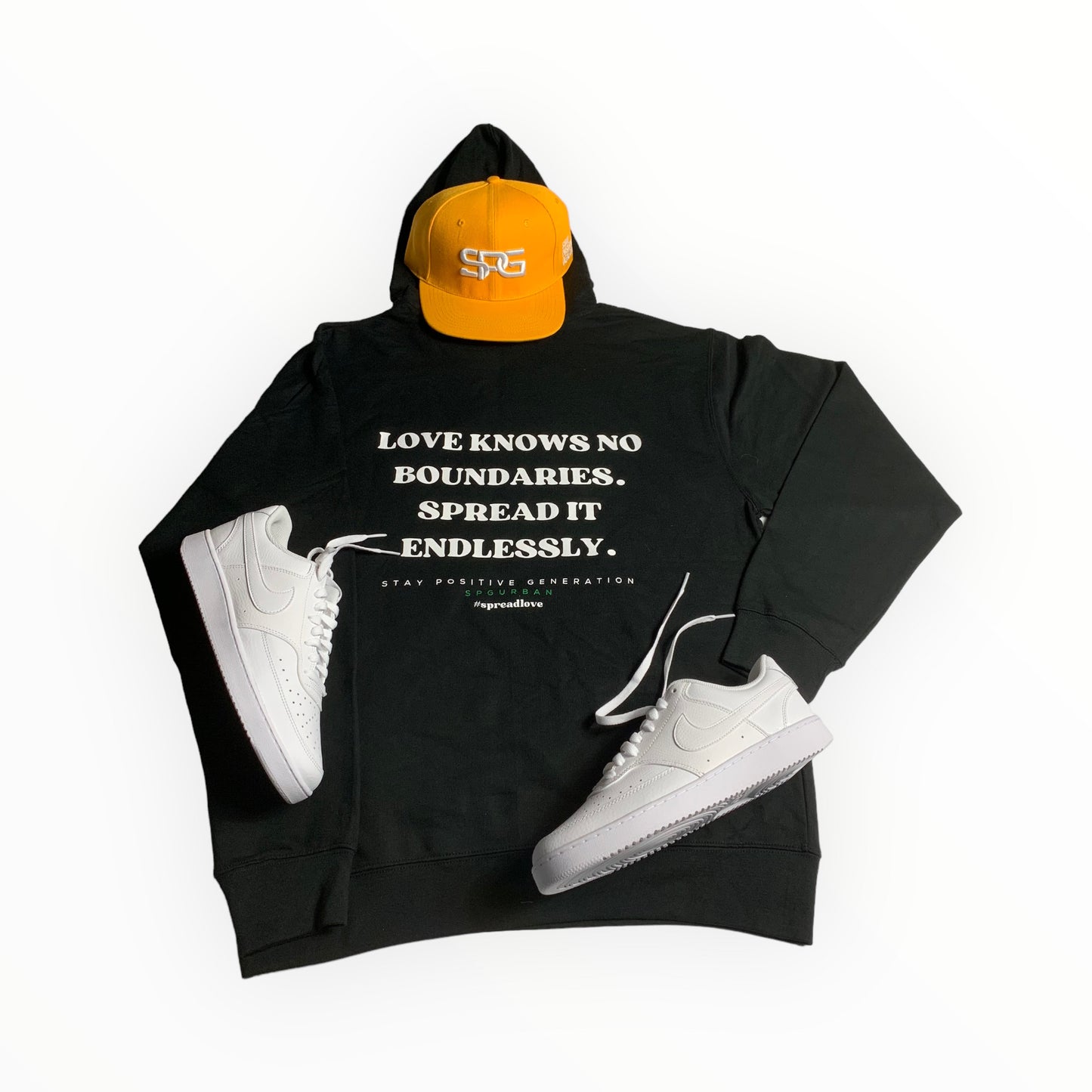 Spread love hoodie ( BLACK )