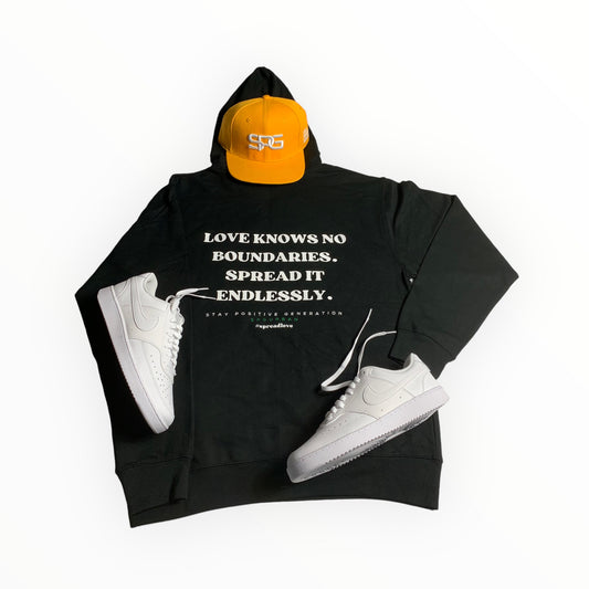 Spread love hoodie ( BLACK )