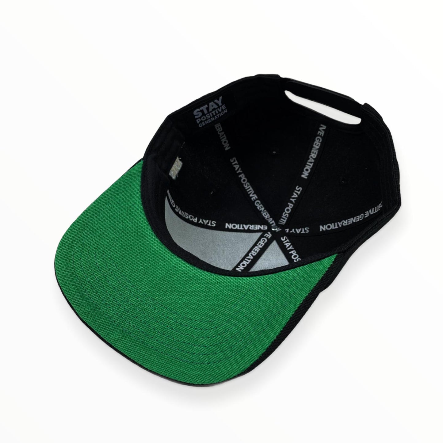 SPG Black Snap-back with White 3D Embroidery