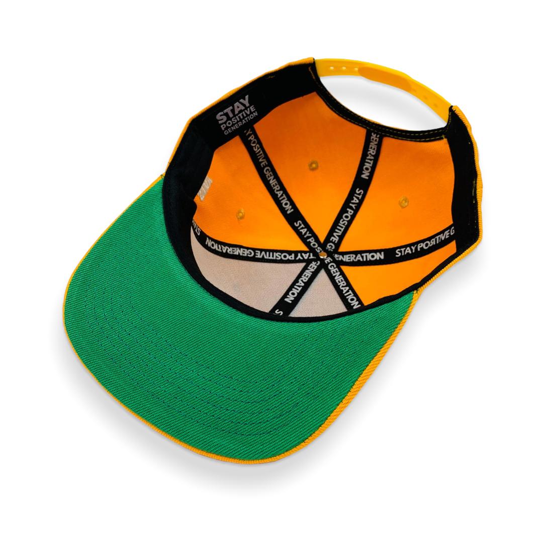 SPG Yellow Snap-back with White 3D Embroidery